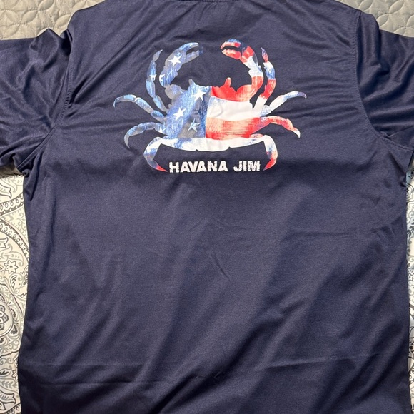Men's Navy Blue Crab Graphic Tee - Picture 4 of 4